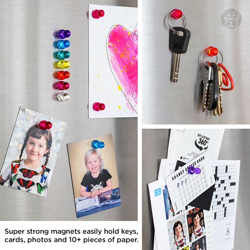 Bolder Life Super Strong Push Pin Magnets 56 pcs Small Magnets for Office Whiteboard Refrigerator Maps Photos Classroom - Image 5