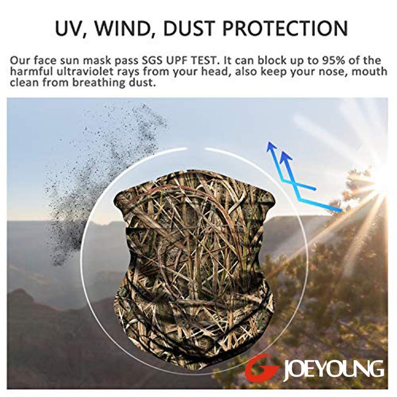 JOEYOUNG 3D Face Sun Mask, Neck Gaiter, Headwear, Magic Scarf, Balaclava, Bandana, Face Mask, Hunting, Running, Motorcycle - Image 3