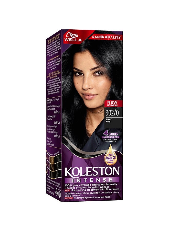 WELLA Koleston Intense Hair Color 302/0 Black – Pack of 2 | Permanent Hair Dye with 100% Grey Coverage | Long-Lasting Color & Shine | Nourishing Formula for Healthy Hair  - Image 2