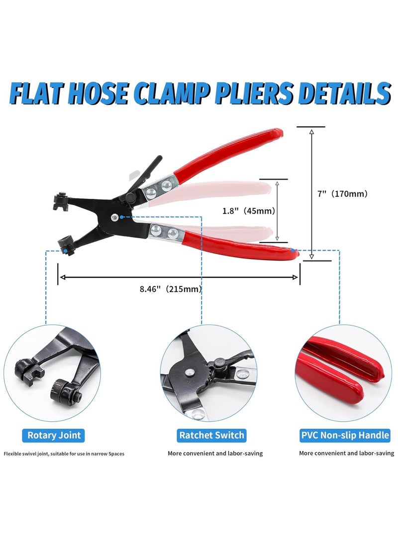 لوبيتيز 120pcs 7-22mm ربيع الفرقة خرطوم المشابك مع الدوارة مسطحة خرطوم المشابك المخصص مجموعة متنوعة، ثابتة التوتر الصلب المشابك لخطوط الوقود، السيليكون، خرطوم الفراغ ومقاطع الهواء منخفضة الضغط بواسطة - Image 4