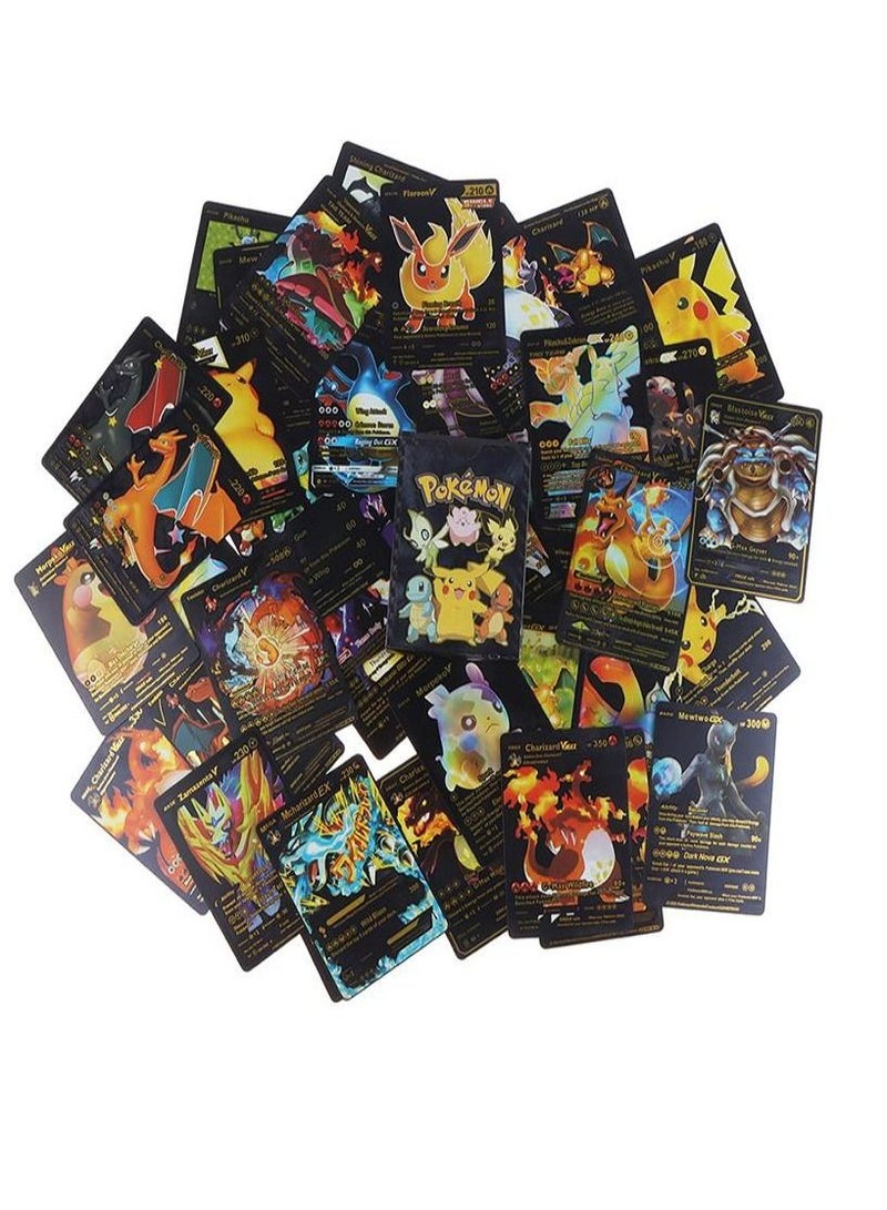 Pokemon Cards Waterproof TCG GX Bundle X 55pcs ULTRA RARE Black Toys Collection Kids Gift - Image 1