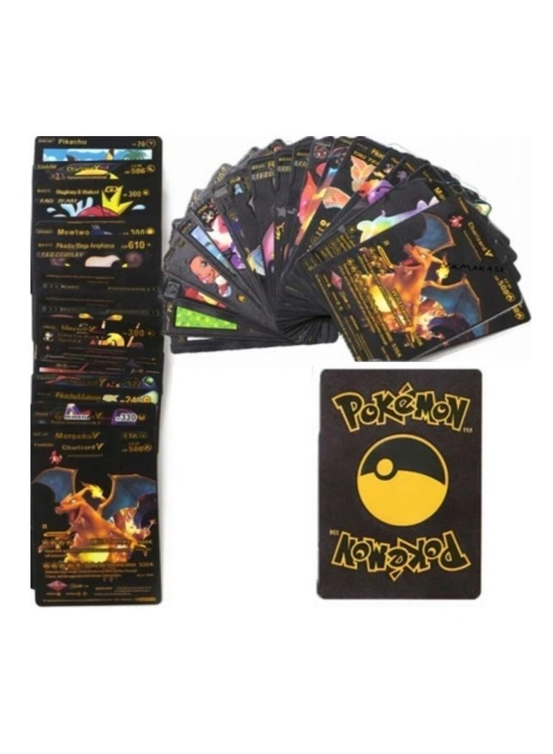 Pokemon Cards Waterproof TCG GX Bundle X 55pcs ULTRA RARE Black Toys Collection Kids Gift - Image 2