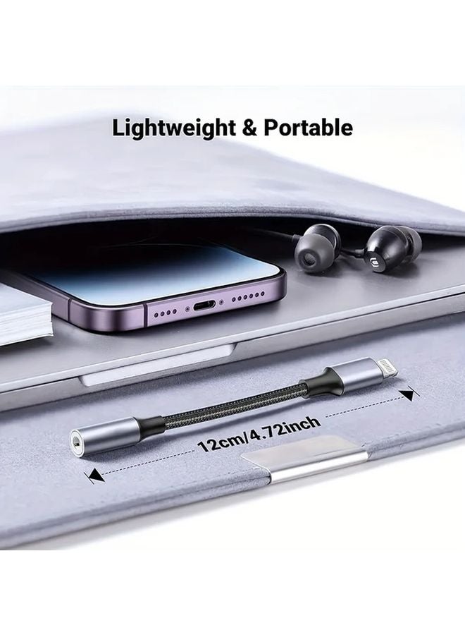 محول صوتي من 3.5 مم إلى USB C و Lightning لأجهزة آيفون وسامسونج وهواوي وشاومي من النوع C - Image 3
