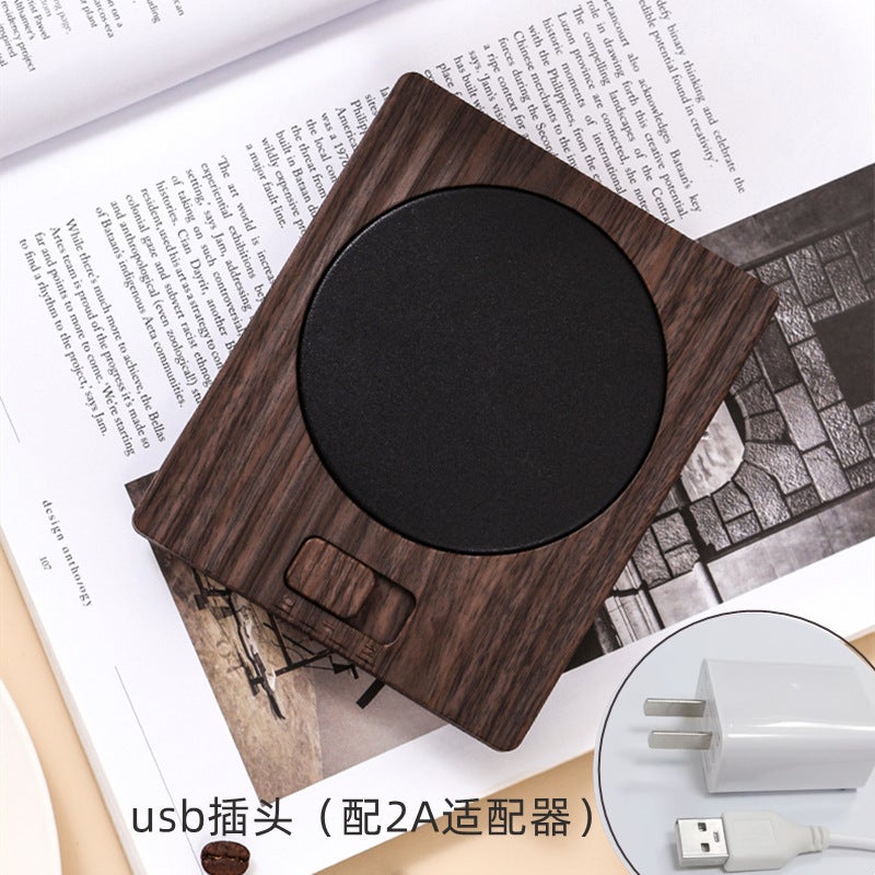 Heating Coaster with Temperature Adjustment – USB Powered Plastic Base - Image 1