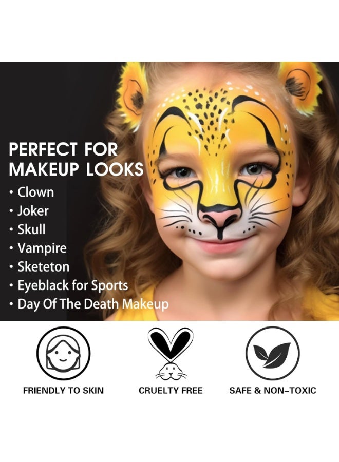BOBISUKA BOBISUKA Yellow Face Paint, Professional SFX Body Paint, High Pigmented Face Painting Kit for Halloween Cosplay, Costume, Parties,Stage, Theater, Special Effect Makeup（2.1 Fl.oz） - Image 4