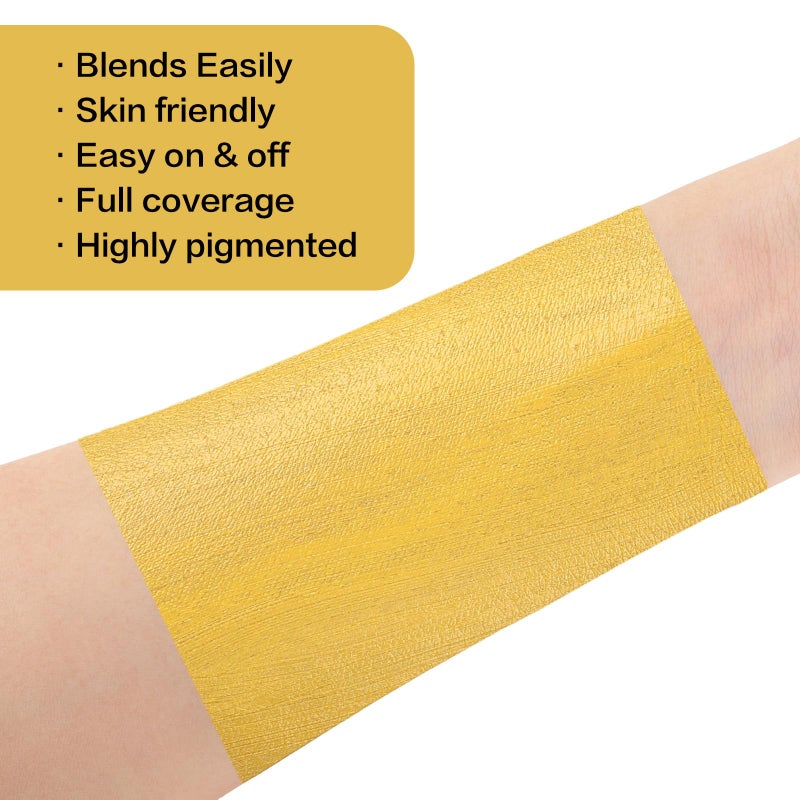 BOBISUKA Yellow Face Paint, Professional SFX Body Paint, High Pigmented Face Painting Kit for Halloween Cosplay, Costume, Parties,Stage, Theater, Special Effect Makeupï¼ˆ2.1 Fl.ozï¼‰ - Image 4