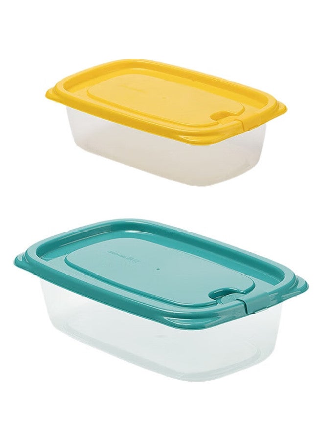 Chahua Refrigerator Storage Containers, Travel Picnic Boxes, Lunch Boxes, Bento Boxes, Fruit Containers, Food Storage Containers, 6-Piece Set - Image 2
