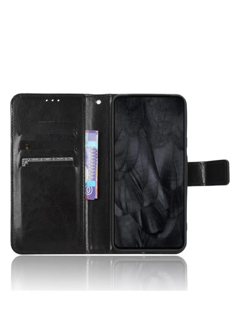 X-level Google Pixel 8 Case Cover with Full Body Camera Len Protector PU Leather Wallet Card Holder Shockproof Protective Back Cover with Release Hand Phone Holder Daily Video Kickstand  - Image 3