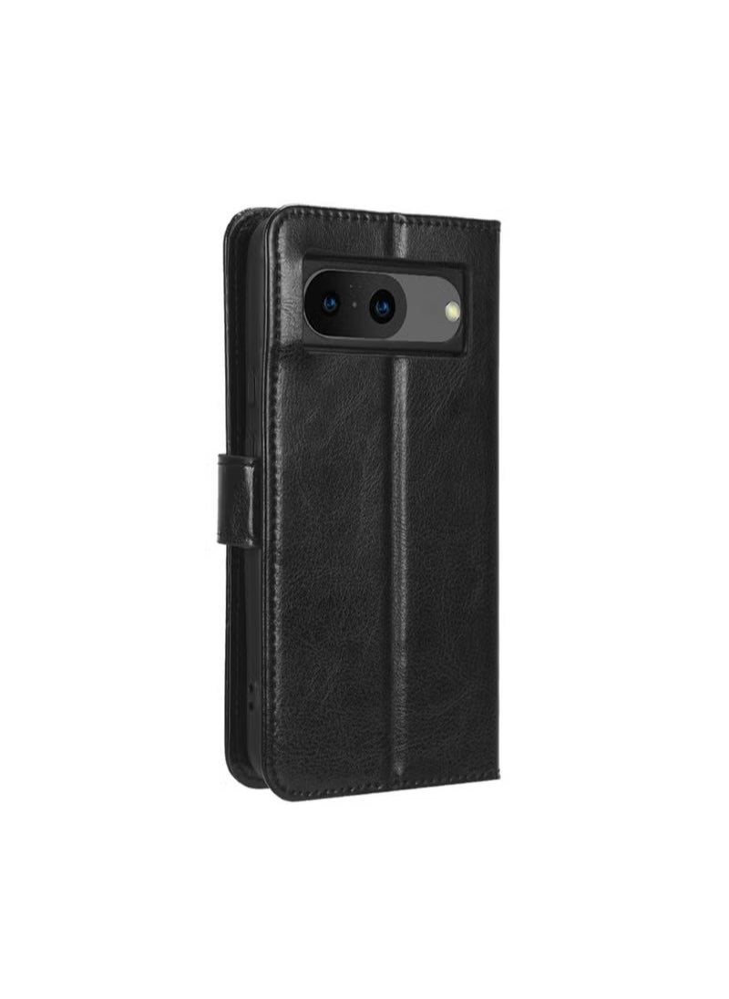 X-level Google Pixel 8 Case Cover with Full Body Camera Len Protector PU Leather Wallet Card Holder Shockproof Protective Back Cover with Release Hand Phone Holder Daily Video Kickstand  - Image 2