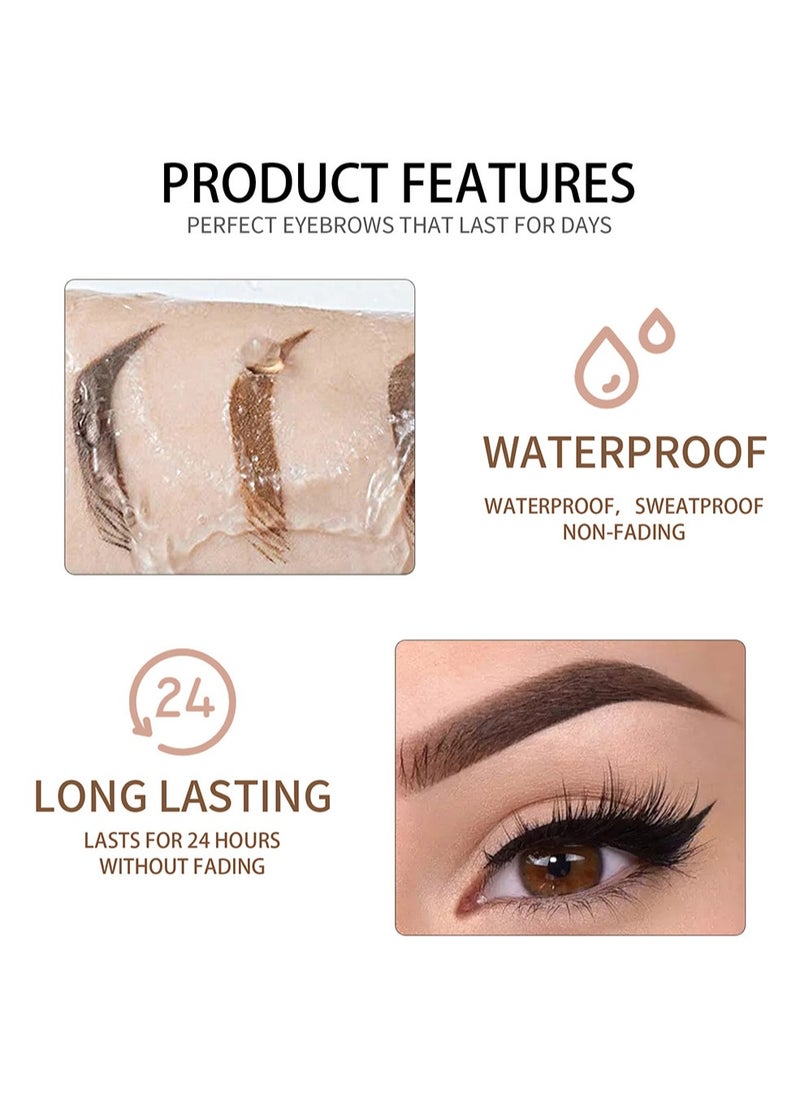 Handaiyan - Eyebrow Pomade Waterproof Long Lasting Gel Cream Brow Pomades Soap Brow Kit Wax Dipbrow Pomade Dip Brows Styling Wet,Soft Smooth Enhancers Highly Pigmented Eyebrow Color With Eyebrow Brush For Eyebrow - Image 1