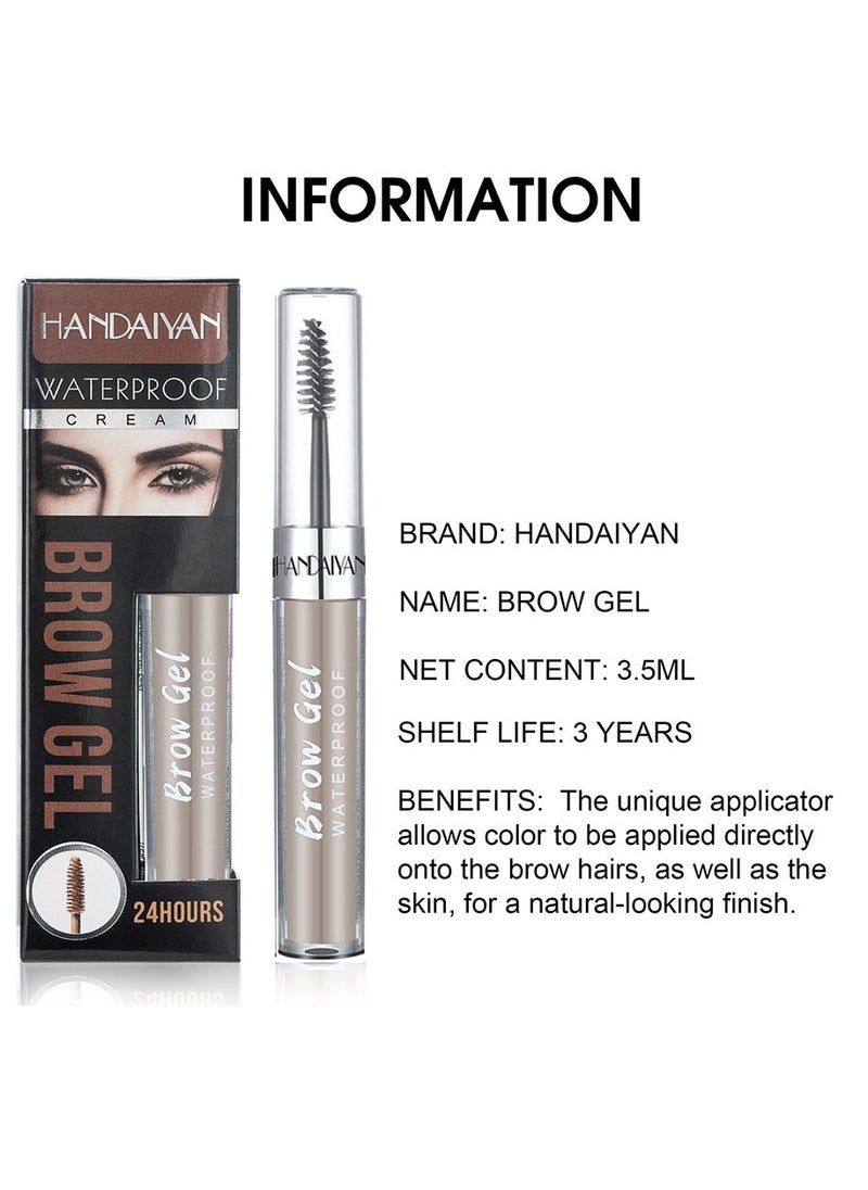 Handaiyan - Eyebrow Pomade Waterproof Long Lasting Gel Cream Brow Pomades Soap Brow Kit Wax Dipbrow Pomade Dip Brows Styling Wet,Soft Smooth Enhancers Highly Pigmented Eyebrow Color With Eyebrow Brush For Eyebrow - Image 1
