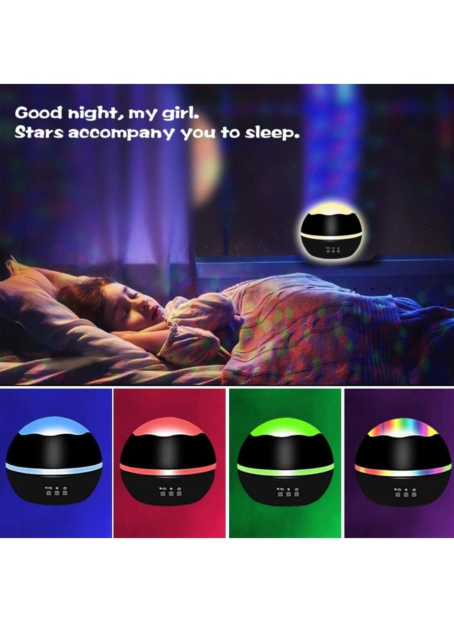 HONGID - Night Light For Kids Unicorn Night Light And Star Projector Gifts For Kids Toddlers Night Light Projector For Baby Unicorn Lamp 16 Colors Rotating Ceiling Unicorn Lights For Girls Bedroom - Image 1