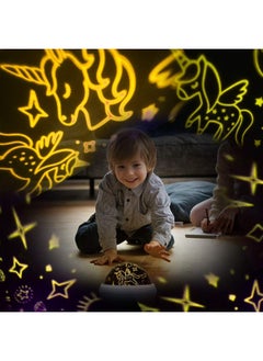 HONGID Night Light For Kids Unicorn Night Light And Star Projector Gifts For Kids Toddlers Night Light Projector For Baby Unicorn Lamp 16 Colors Rotating Ceiling Unicorn Lights For Girls Bedroom  - Image 4