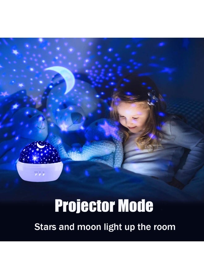 HONGID - Night Light For Kids Unicorn Night Light And Star Projector Gifts For Kids Toddlers Night Light Projector For Baby Unicorn Lamp 16 Colors Rotating Ceiling Unicorn Lights For Girls Bedroom - Image 1