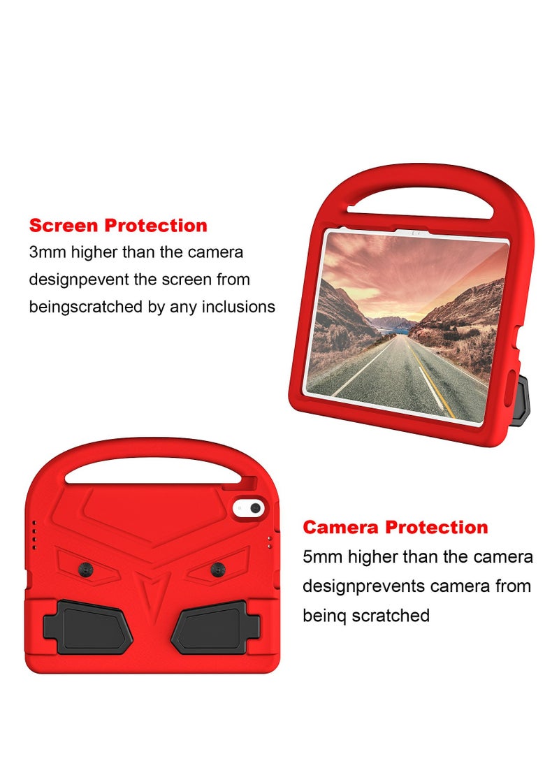 GULFLINK Lightweight Kids Friendly Shockproof Handle Stand Cover Case for ipad 10th 10.9 inch 2022（A2757/A2777）Red  - Image 2