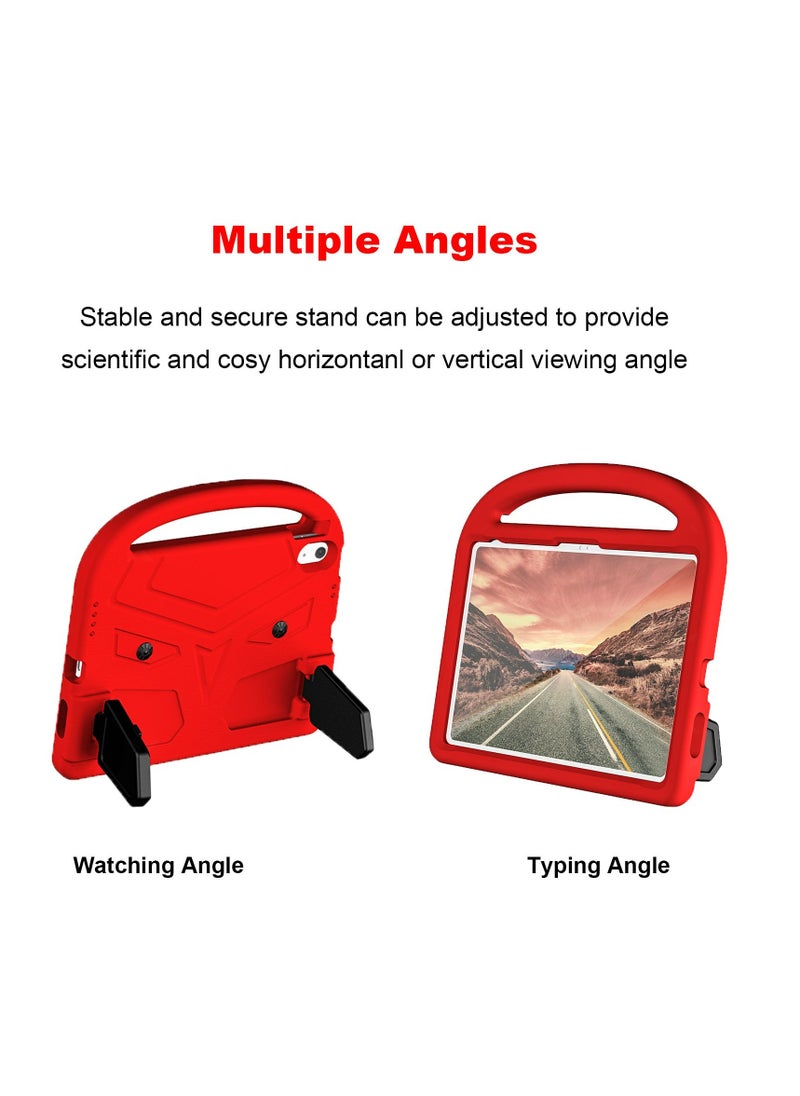 GULFLINK Lightweight Kids Friendly Shockproof Handle Stand Cover Case for ipad 10th 10.9 inch 2022（A2757/A2777）Red  - Image 3