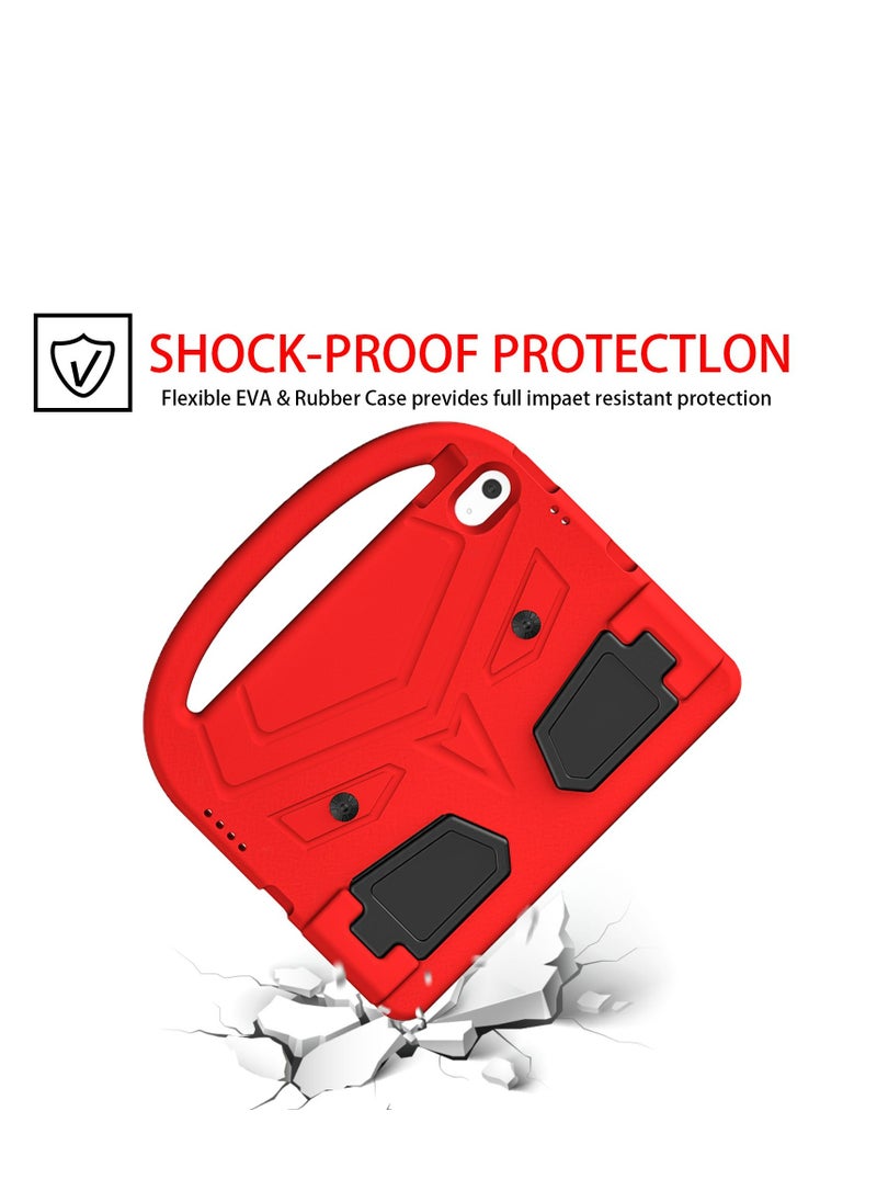 GULFLINK Lightweight Kids Friendly Shockproof Handle Stand Cover Case for ipad 10th 10.9 inch 2022（A2757/A2777）Red  - Image 1