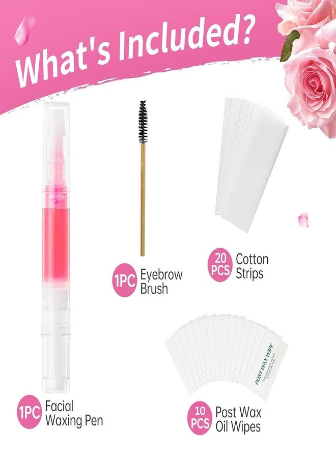 KIDWILL 1pc Sticky Eyebrow Wax Kit, Face Waxing Kit for Upper Lip Cheeks Chin with 20pcs Mini Waxing Strips, Eyebrow Shaper Wax Kit, 5g Natural Vegan Brow Styling Wax for All Skin Type for Women - Image 3