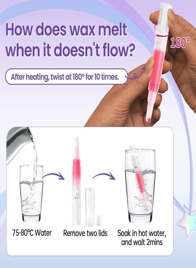 KIDWILL 1pc Sticky Eyebrow Wax Kit, Face Waxing Kit for Upper Lip Cheeks Chin with 20pcs Mini Waxing Strips, Eyebrow Shaper Wax Kit, 5g Natural Vegan Brow Styling Wax for All Skin Type for Women - Image 5