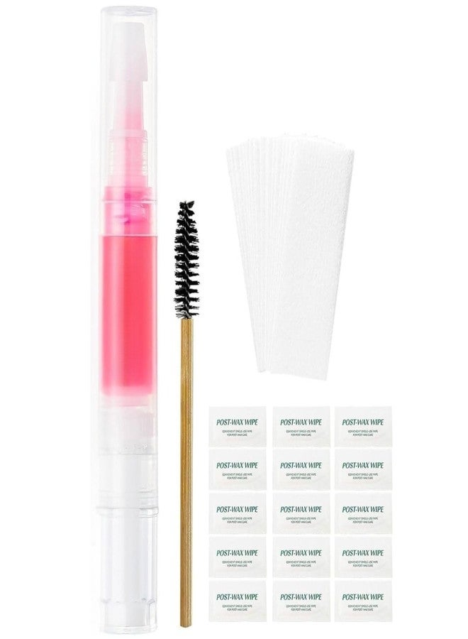 KIDWILL 1pc Sticky Eyebrow Wax Kit, Face Waxing Kit for Upper Lip Cheeks Chin with 20pcs Mini Waxing Strips, Eyebrow Shaper Wax Kit, 5g Natural Vegan Brow Styling Wax for All Skin Type for Women - Image 1