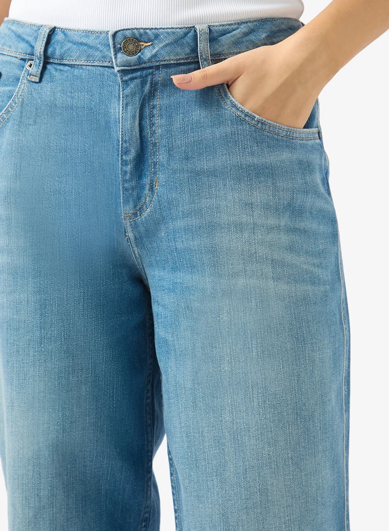 Guess  Logo Detail High Waist Boyfriend Jeans for Women | Best Price UAE