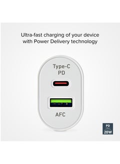 SBS Car Charger PD 20W dual ports 12/24 V Type-C PD 20W + 1 USB 2,1 A, Perfect for iPhone, Samsung, Xiaomi and many other Android devices, this charger quickly powers your devices  - Image 5
