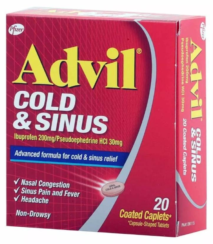 أدفيل لنزلات البرد والجيوب الأنفية 20 قرص - Image 1