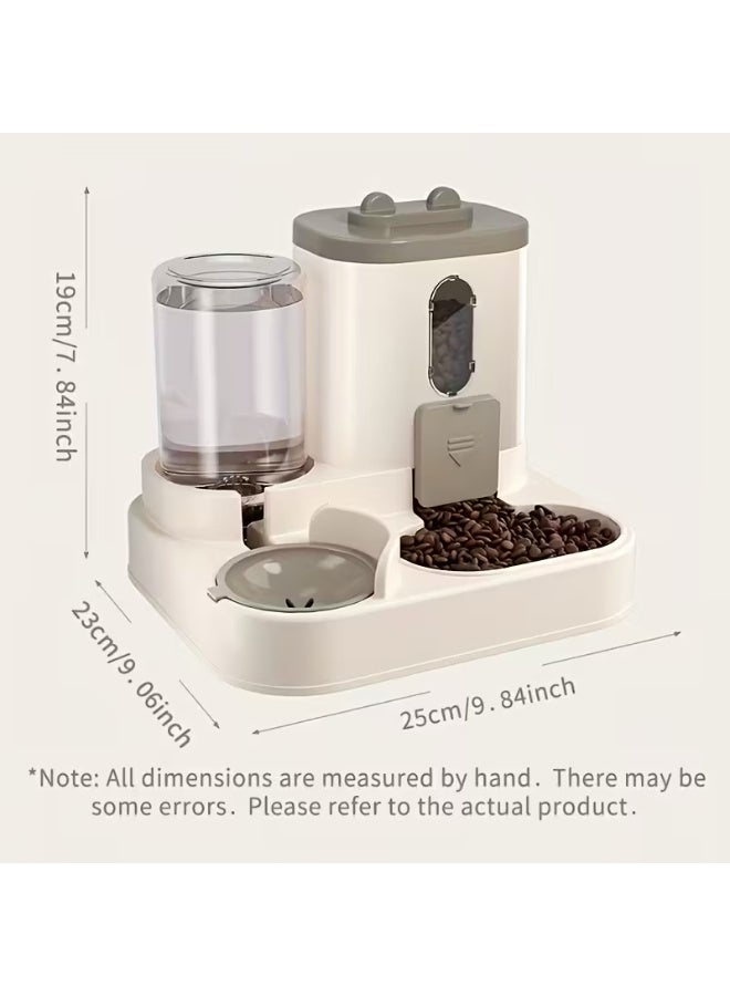 Bukela Automatic Cat Feeder,  2-in-1 Cat Food Feeding and Drinking Device, 1 Set | Automatic Operation, No Wireless/Battery Needed, Sizeful, Good Material, Designed for Cats, Meeting Daily Feeding Needs - Image 2