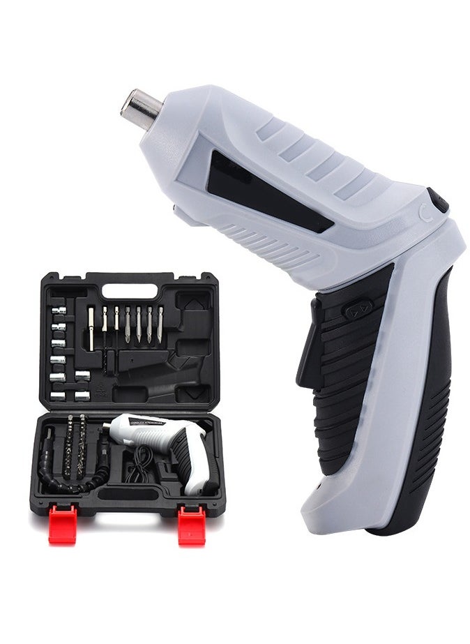 Generic Cordless Screwdriver | Household Small Electric Drill | Rechargeable Screw Set with Multi-Function Lithium Battery  - Image 1