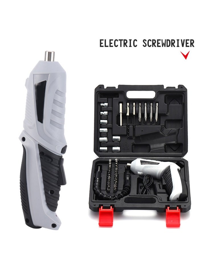 Generic Cordless Screwdriver | Household Small Electric Drill | Rechargeable Screw Set with Multi-Function Lithium Battery  - Image 2