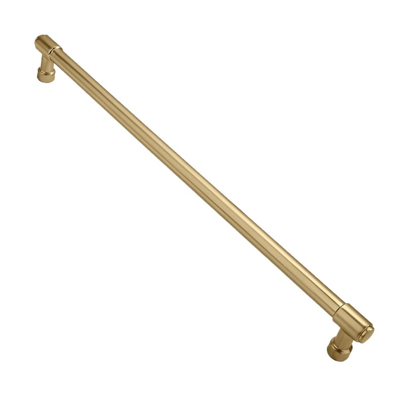 ZAUYX Solid Heavy Duty Jasper Pull Brushed Gold Appliance Pull 12 Inch Brushed Brass Cabinet Pulls Extra Long Kitchen Cabinet Handles Cabinet Hardware Kitchen Handles for Drawer Cupboard Handles - Image 2