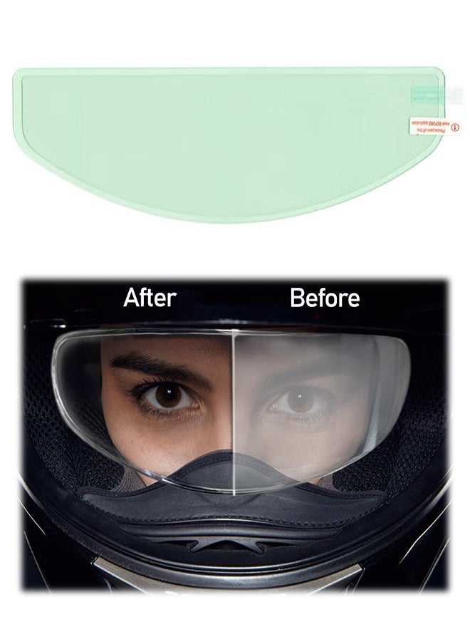 Generic Motorcycle Helmet Shield Anti Fog Film, Rain And Fog Protection Helmet Film, Clear Visor Lens Insert Fog Resistant Waterproof Sticker  - Image 1