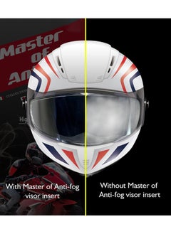 Generic Motorcycle Helmet Shield Anti Fog Film, Rain And Fog Protection Helmet Film, Clear Visor Lens Insert Fog Resistant Waterproof Sticker  - Image 3