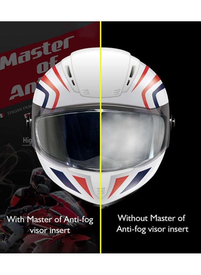Generic Motorcycle Helmet Shield Anti Fog Film, Rain And Fog Protection Helmet Film, Clear Visor Lens Insert Fog Resistant Waterproof Sticker  - Image 3