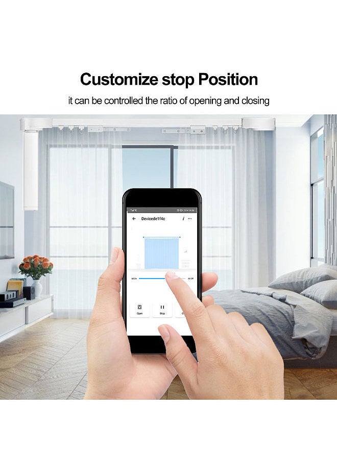 Generic - Compatible with Mijia Mi Home WIFI Motorized Curtain Track Kit Smart Curtain Blind Motor Timing Mihome APP Remote Control Customize Electric Curtain Track RF Control - Image 1