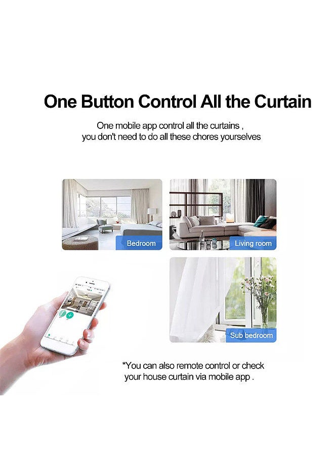 Generic - Compatible with Mijia Mi Home WIFI Motorized Curtain Track Kit Smart Curtain Blind Motor Timing Mihome APP Remote Control Customize Electric Curtain Track RF Control - Image 1