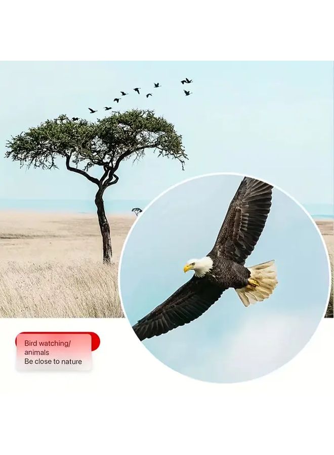 Black 8x25 Compact Monocular Telescope for Bird Watching Hiking and Outdoor Observation - Image 4