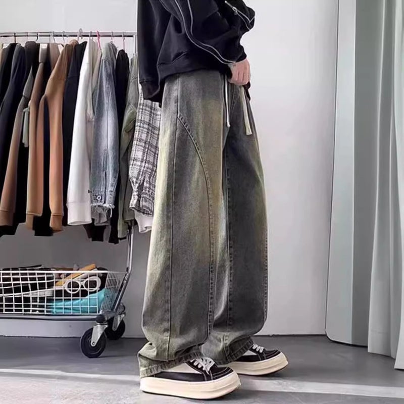 Unisex Classic Denim Jeans Loose Fit Daily Outdoor Wear - Image 3