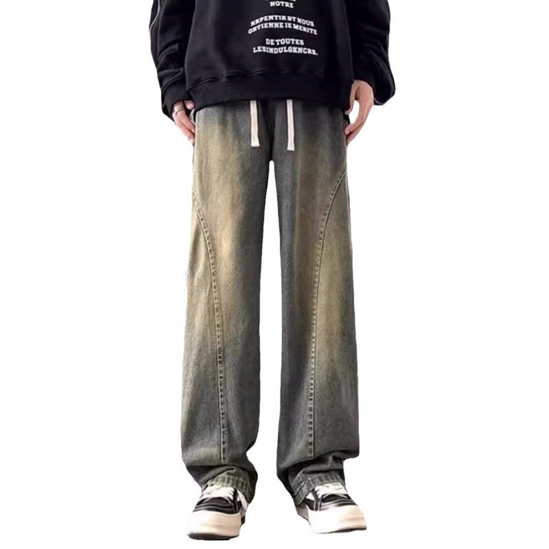 Unisex Classic Denim Jeans Loose Fit Daily Outdoor Wear - Image 4