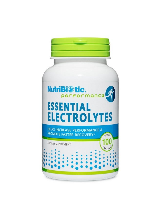 NutriBiotic Essential Electrolytes, 100 Ct Capsules | Supports Increased Performance & Faster Recovery | Pharmaceutical Grade Vitamin C with Electrolytes for Rehydration | Vegan, Gluten-Free & Non-GMO - Image 1
