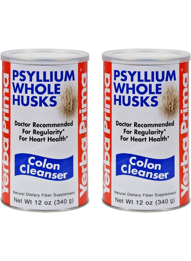 Yerba Prima Psyllium Whole Husks Colon Cleanser 12 Oz (Pack Of 2) All Natural Dietary Fiber Pure Premium Psyllium Labtested Nongmo Glutenfree Fiber Made In The Usa - Image 2