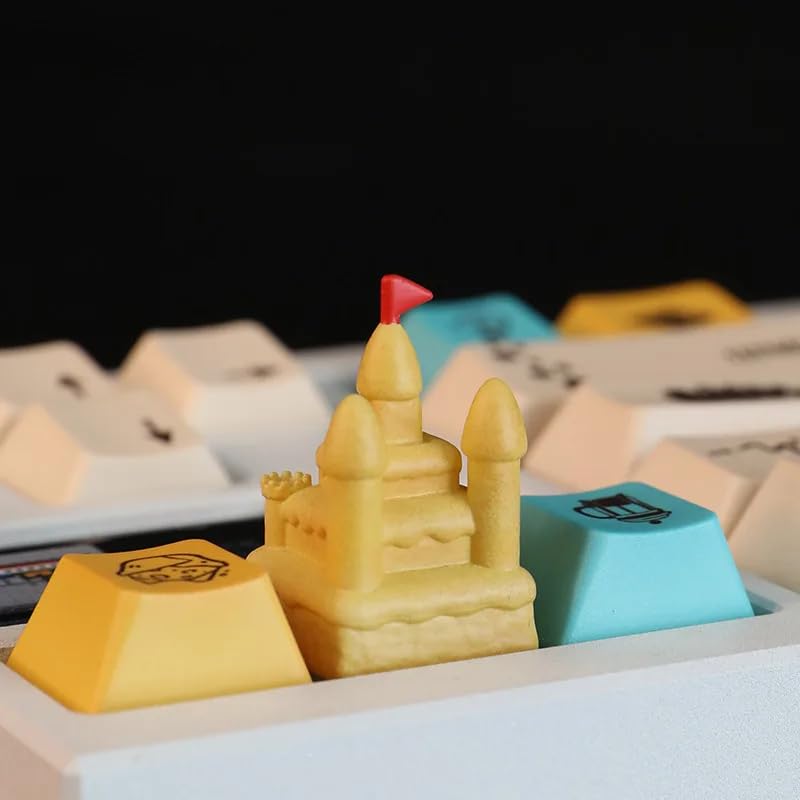 MECKEYS x Cartoon Artisan Keycaps for Mechanical Keyboard (Castle) - Image 5