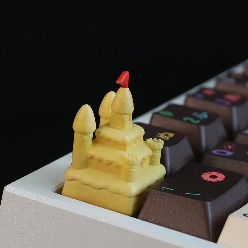 MECKEYS x Cartoon Artisan Keycaps for Mechanical Keyboard (Castle) - Image 3