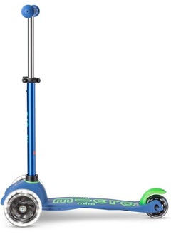 Micro Micro Scooters - Mini Deluxe Crystal Blue with LED Wheels MMD175 |Adjustable Handlebar |3 Wheels |Max Load 50KG | Scooter for Kids | Kids Scooter | Scooter with LED Wheels|Scooter for Kids 2-5 Years  - Image 3