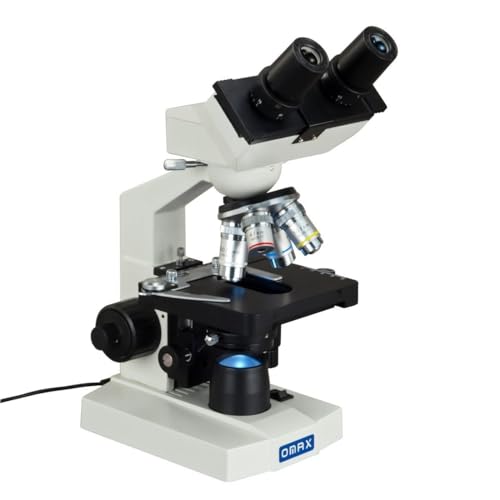 OMAX 40X-2500X Lab Binocular Biological Compound LED Microscope with 3D Mechanical Stage and Coaxial Coarse/Fine Focusing Knob - Image 1