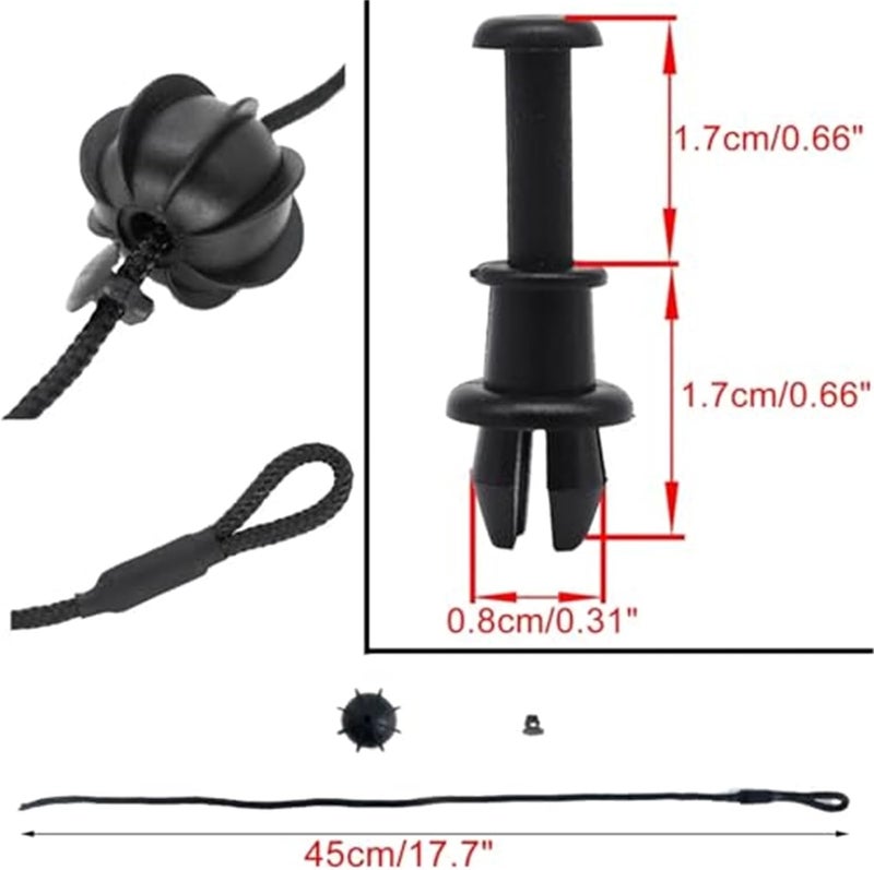 Yurefax Parcel Shelf String Cord for Audi A3 8V - Image 5