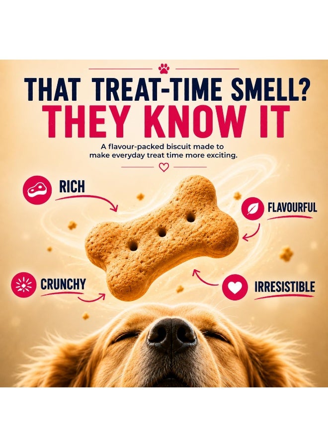 Purepet Purepet Dog Treats Biscuits 455g | Mutton Flavour | Active Behaviour | Oral Health | Training and Behaviour | Healthy Immune System (All Life Stages) - Image 2