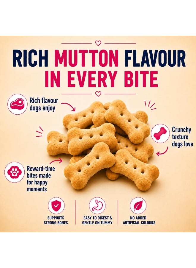 Purepet Purepet Dog Treats Biscuits 455g | Mutton Flavour | Active Behaviour | Oral Health | Training and Behaviour | Healthy Immune System (All Life Stages) - Image 3