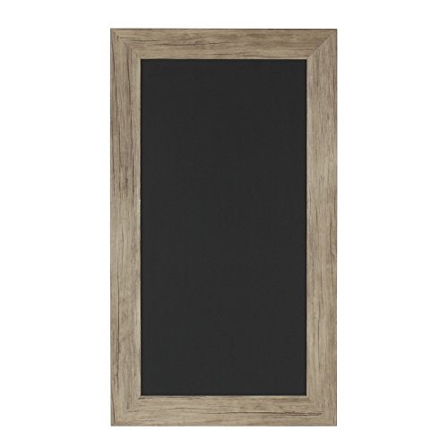 DesignOvation Beatrice Framed Magnetic Chalkboard 13x23 Rustic Brown