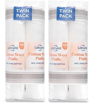 Pure Cotton Wool Pads 2 x 200 Twin Pack 400 Organic Cotton Wool Pads For Makeup Removal - Image 5